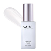 VDL Lumilayer Primer bottle shows radiant base for smooth makeup application