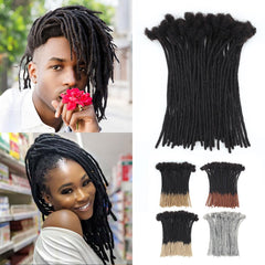 Vecago loc extensions pack shot shows 50 strands for an easy fuller hairstyle.
