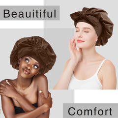 VECIIR soft elastic band bonnet features gentle stretch for snug, comfortable wear.