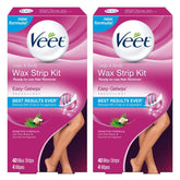 Veet pack-front shows convenient no-heat waxing for leg and body