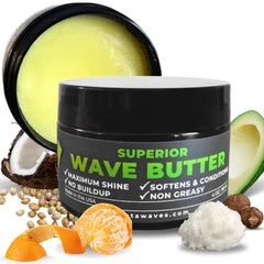 Veeta Superior Wave Grease bottle delivers non-greasy shine for defined 360 waves.