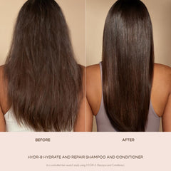VEGAMOUR HYDR-8 being applied to wet hair before rinse for nourishment