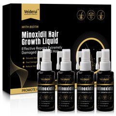 Veiderui Minoxidil Biotin 5% bottle showing hair growth support for thinning areas