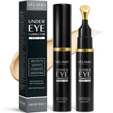 VELAMO ADVANCED Luminous Eye Corrector SPF41 tube closeup with mineral sun protection for under-eye area.