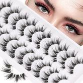 Veleasha manga lashes cat eye clear band 7-16mm for seamless cat-eye definition