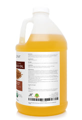 Velona flaxseed oil pour demonstrates easy, mess-free application for daily skin nourishment