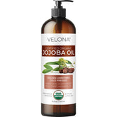 Velona Jojoba Oil pump bottle for easy, mess-free application