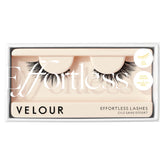 VELOUR Effortless Lashes close-up showing lightweight fibers for natural daily wear