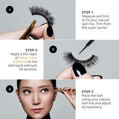 Velour Strong Eyelash Glue long-lasting hold for weddings and events.