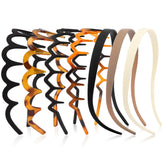 VELSCRUN headband brown zigzag front view for secure all-day wear