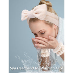 VELSCRUN brown sponge headband provides gentle, absorbent support for makeup routines.