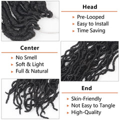 Vemet Soft Locs 30 Inch pre-loop design demonstrates quick, beginner-friendly installation