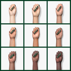 VENALISA emerald green color swatch reveals a vibrant, opaque finish ideal for bold nail art.