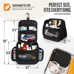 VENTURE 4TH expandable-compartments demonstrates adaptable space for cosmetics and toiletries.