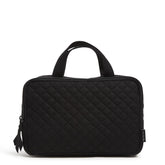 Vera Bradley Cotton Ultimate Travel Makeup Case front compartment keeps brushes and essentials organized on the go