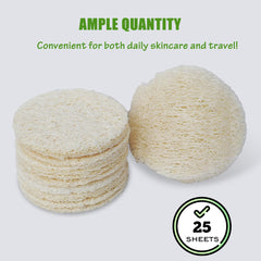 VeridianLife travel pack loofah pads compact for on-the-go cleansing