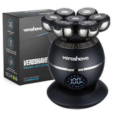VEROSHAVE 7-Blade Bald Head Shaver close-up demonstrates precise blades delivering a close, smooth finish