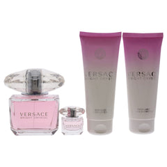 Versace Bright Crystal body lotion tube delivers hydration and subtle fragrance.
