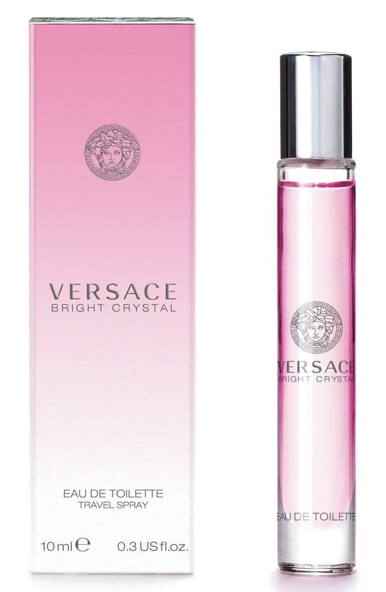 Versace Bright Crystal bottle front view, ideal for daily luxury fragrance routine.
