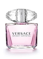 Versace Bright Crystal bottle front conveys crystal-inspired elegance for daily wear.