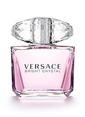 Versace Bright Crystal bottle front conveys crystal-inspired elegance for daily wear.