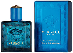 Versace Eros cap detail with emblem and premium finish for a travel-friendly feel.