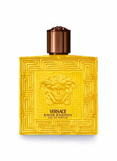 Versace Eros Energy bottle front highlighting bold masculine scent for daily confidence.