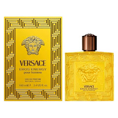 Versace Eros Energy packaging image emphasizes premium design and lasting allure.