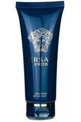Versace Eros for Men bottle—hydrating post-shave balm for comfort.