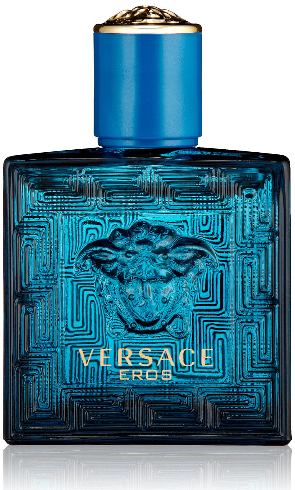 Versace Eros mini bottle front view for on-the-go scent enhancement.