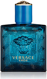 Versace Eros mini bottle front view for on-the-go scent enhancement.