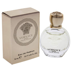 Versace Eros Pour Femme packaging box emphasizes premium branding
