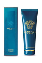 Versace Eros for Men shower gel lather—refreshing, long-lasting scent for post-shower ritual