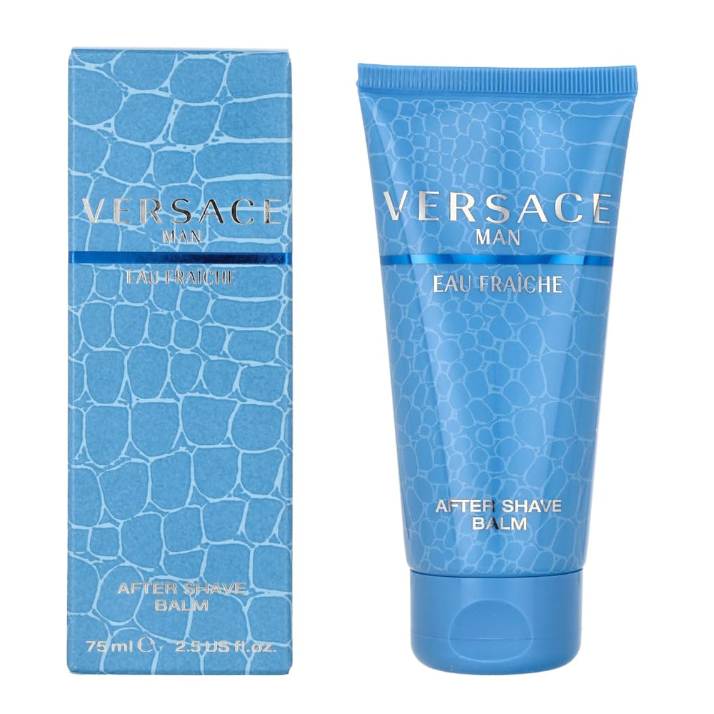 Versace Man Eau Fraiche bottle closeup, premium design for confident grooming