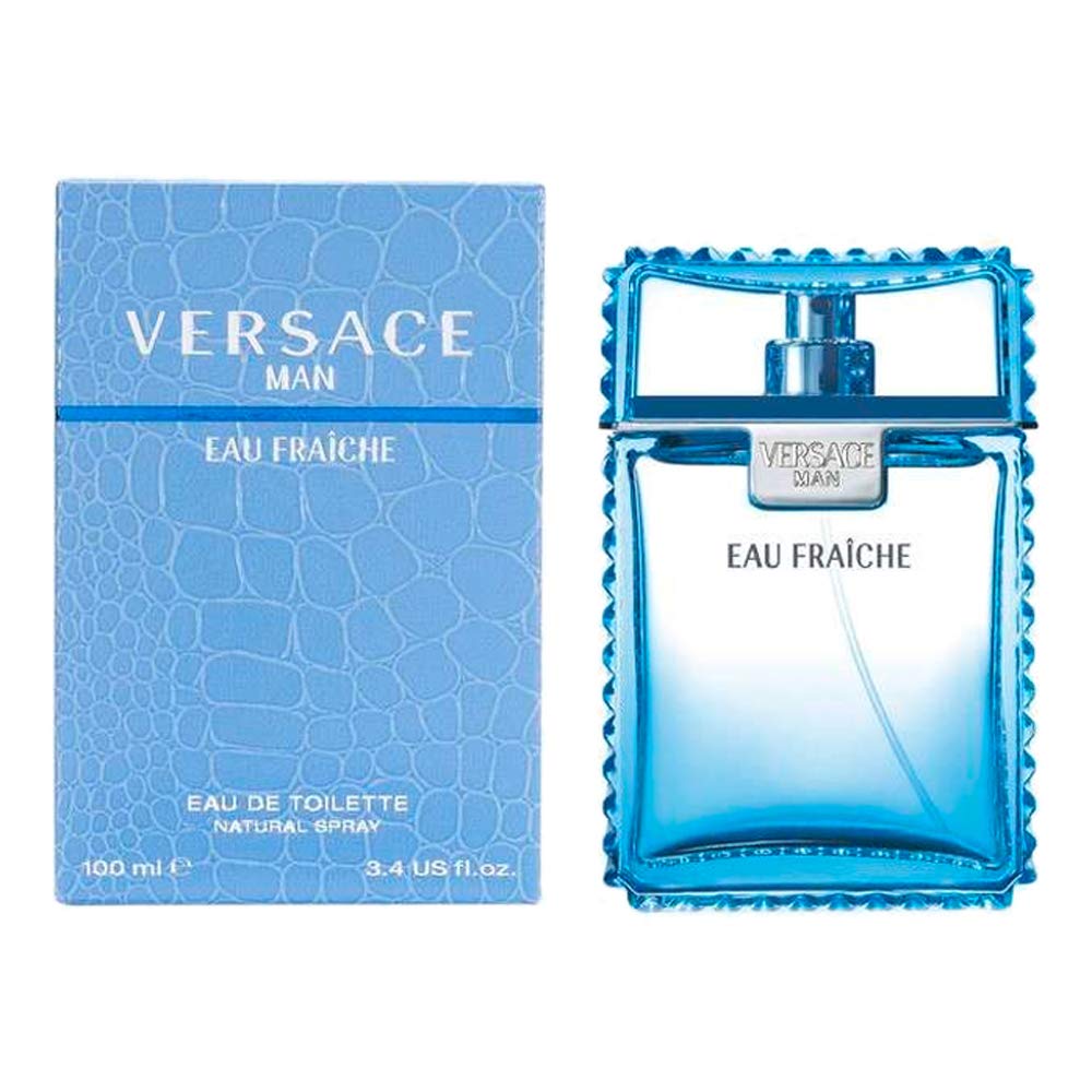 Versace Man Eau Fraiche bottle front for everyday wear and confident style