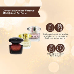 Versace mini perfumes for women — compact travel set for daily scent options