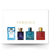 Versace miniatures 4x5ml bottles offer travel-friendly scent exploration for him.