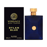 Versace Pour Homme Dylan Blue bottle front view for daily confidence and lasting freshness.