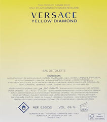 Versace Yellow Diamond bottle cap highlights premium branding and grip.
