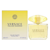 Versace Yellow Diamond bottle front view highlighting sparkling daytime-to-evening vibe