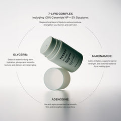 Versed Daily Recovery texture close-up reveals silky, non-greasy finish.