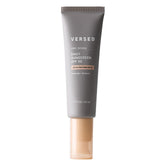 Versed Good Defense sunscreen bottle front view, highlighting lightweight protection for daily wear.