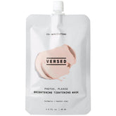 Versed Photos, Please jar closeup highlighting turmeric-clay formula for brightening.