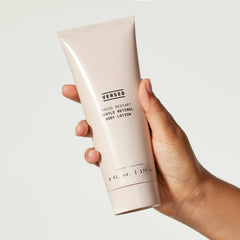 Versed Press Restart with cocoa butter nourishes dry skin quickly.