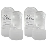 Verve CULTURE Thai crystal deodorant stick close-up shows natural mineral salt for lasting freshness.