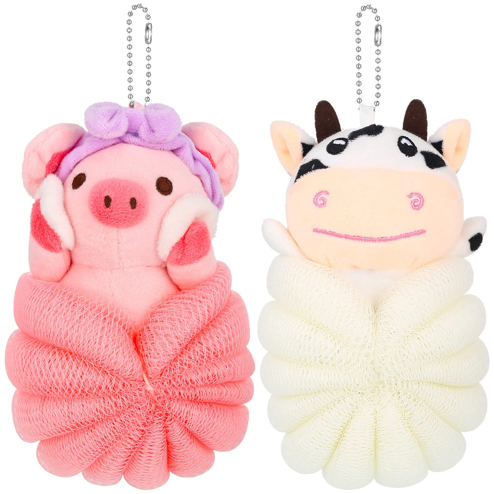 Vesici kids loofah pig-style for gentle bath time and playful learning
