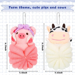 Vesici loofah fabric-soft-texture closeup promotes comfortable washing for kids