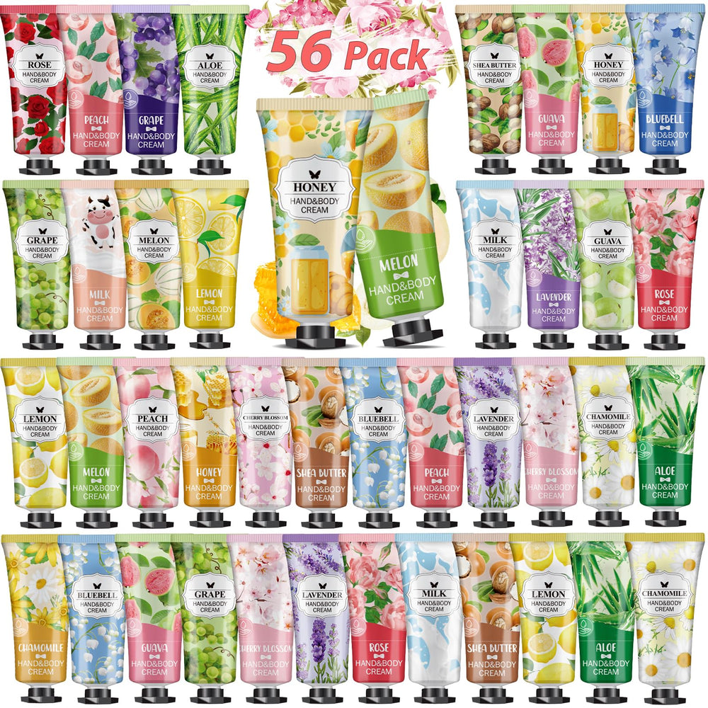 VESPRO 56Pack Hand Cream Gift Set rose scent provides daily moisture and mood-boosting ritual