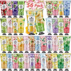 VESPRO 56Pack Hand Cream Gift Set rose scent provides daily moisture and mood-boosting ritual