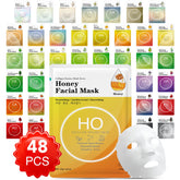 VESPRO Collagen Essence Mask 48-pack close-up showing deep hydration.